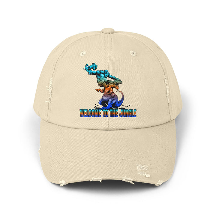 APE VS ZILLA BLUE ORANGE AQUA /WELCOME TO THE JUNGLE CAP