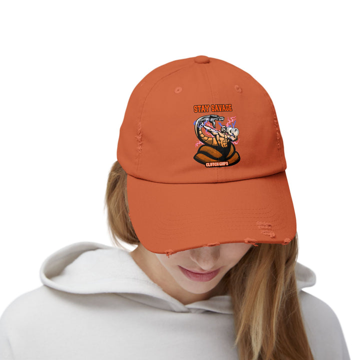 MAC VS SNAKE ORANGE WHITE FADE /STAY SAVAGE CAP