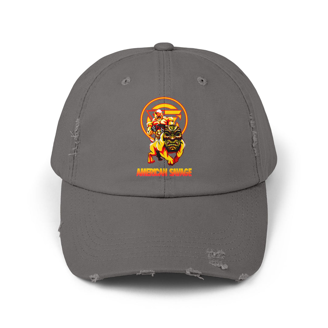 CG MAC & ANGRY DOG ORANGE GOLD RED /AMERICAN SAVAGE CAP
