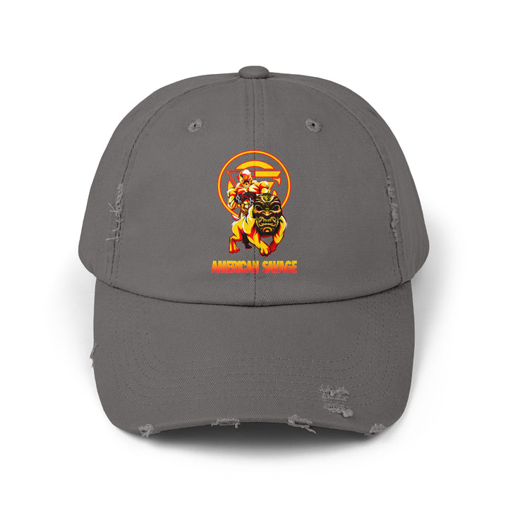 CG MAC & ANGRY DOG ORANGE GOLD RED /AMERICAN SAVAGE CAP