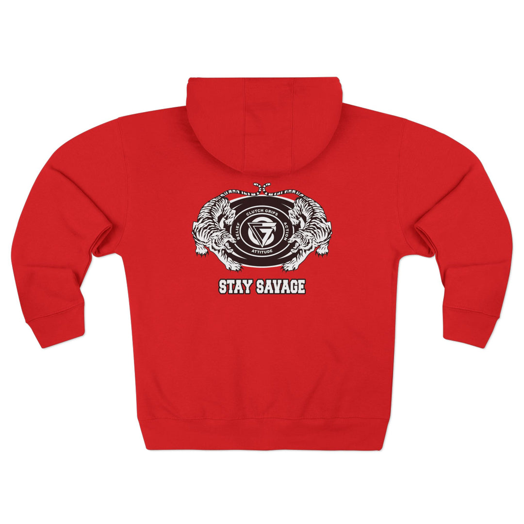 CG TIGER VS TIGER WHITE BLACK /STAY SAVAGE ZIP UP