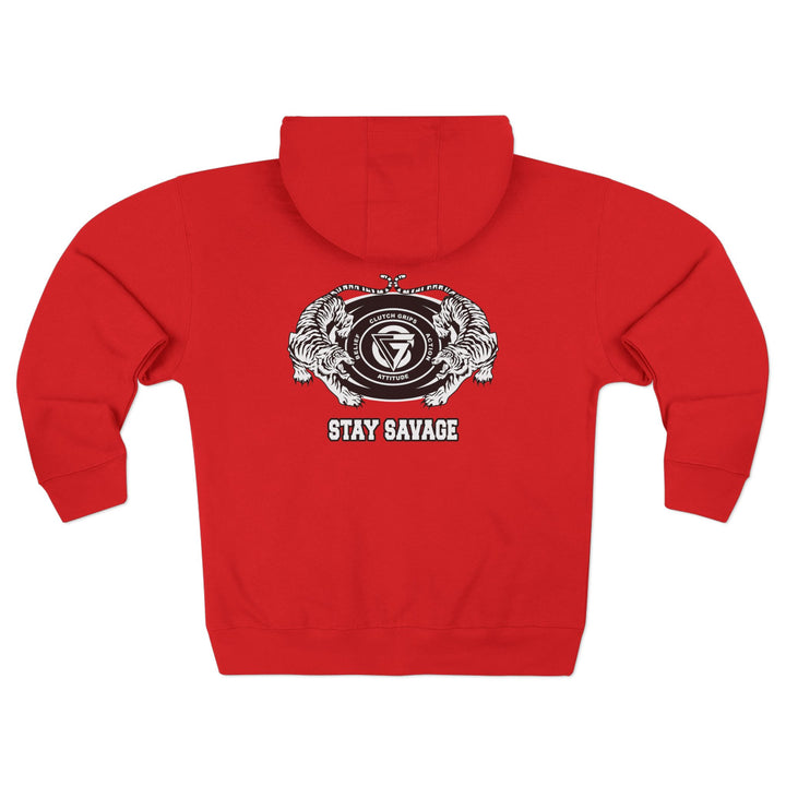 CG TIGER VS TIGER WHITE BLACK /STAY SAVAGE ZIP UP