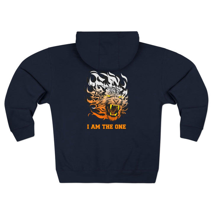 CG TIGER FLAME  ORANGE WHITE FADE /I AM THE ONE ZIP UP