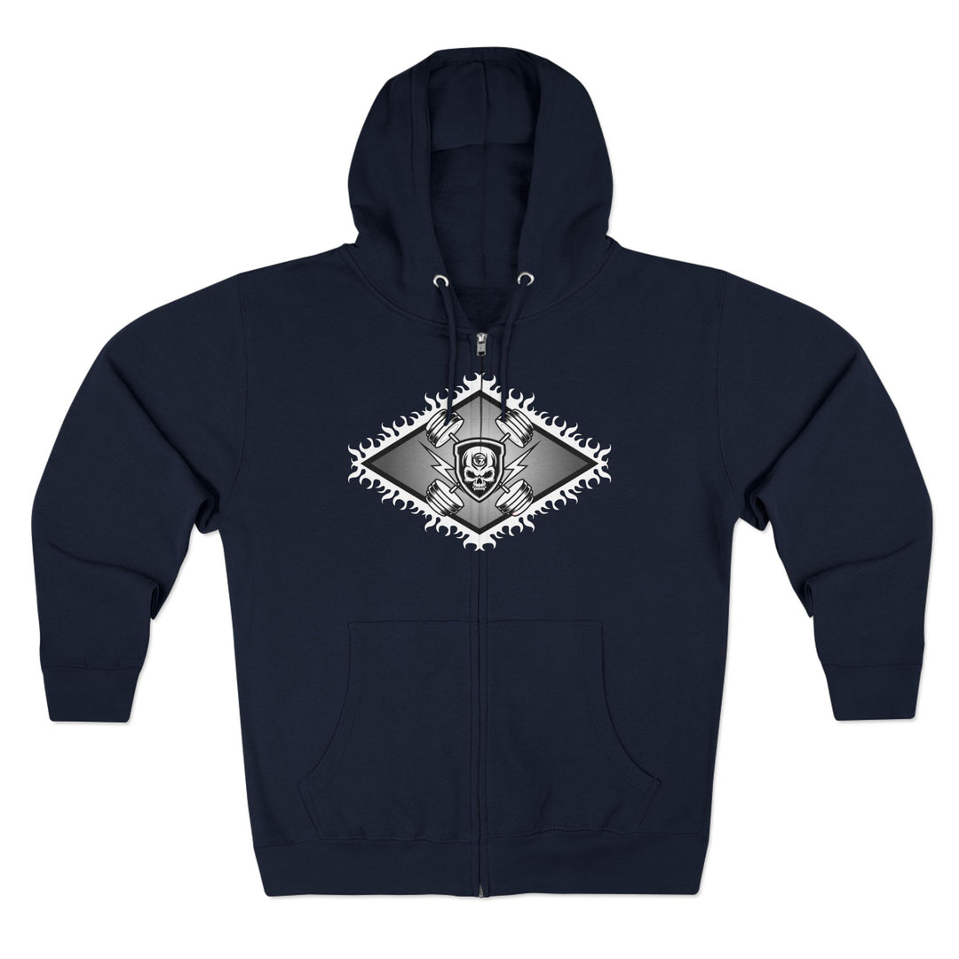 WICKED VIPER BLACK WHITE /LIFT OR DIE ZIP UP