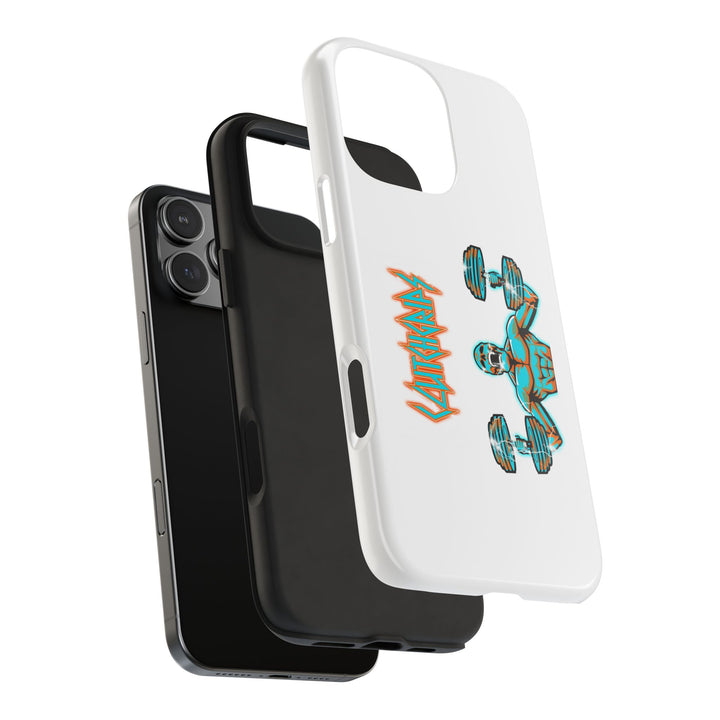 RIDE THE LIGHTNING MIAMI COLORS AQUA ORANGE PHONE CASE/CLUTCHGRIPS
