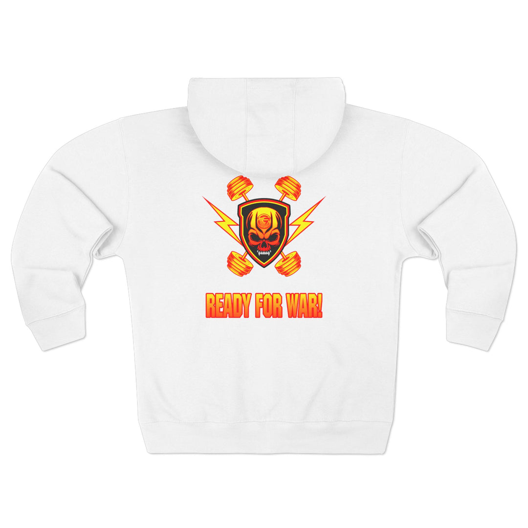 CG DBL SKULL BELL RED GOLD/READY FOR WAR ZIP UP