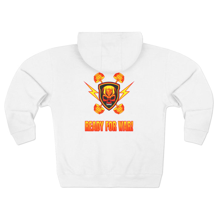 CG DBL SKULL BELL RED GOLD/READY FOR WAR ZIP UP