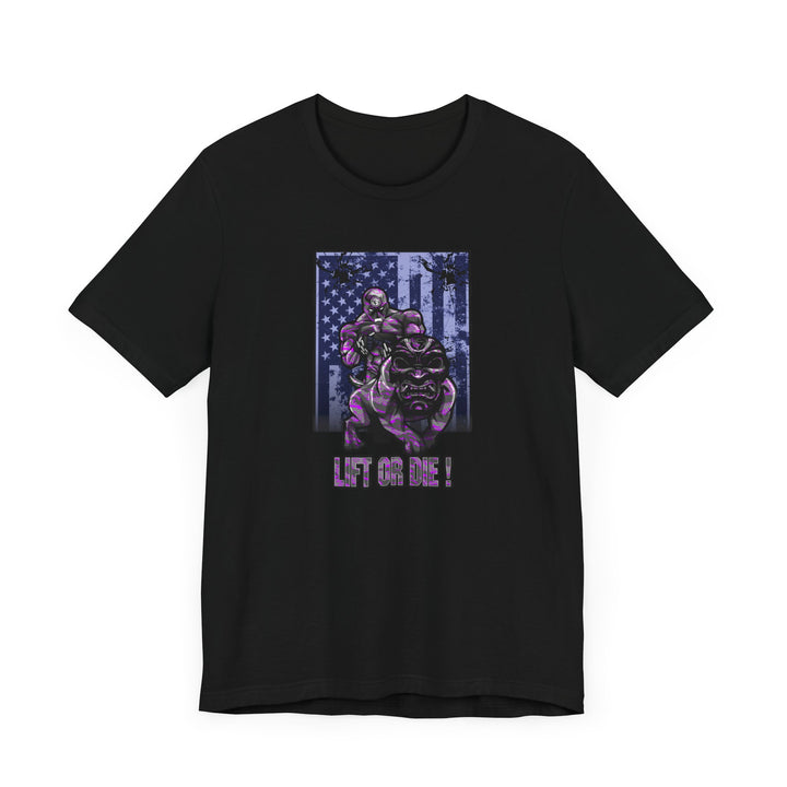 ANGRY DOG PURPLE CAMO FLAG/LIFT OR DIE