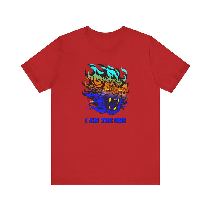 TIGER FLAME BLUE ORANGE AQUA FADE/I AM THE ONE