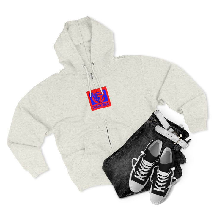 ENTER THE MAC HYPER RED BLUE /LIFT OR DIE ZIP UP
