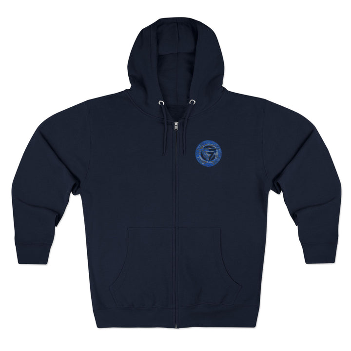 CG ANGRY DOG GREY BLUE CAMO/READY FOR WAR ZIP UP