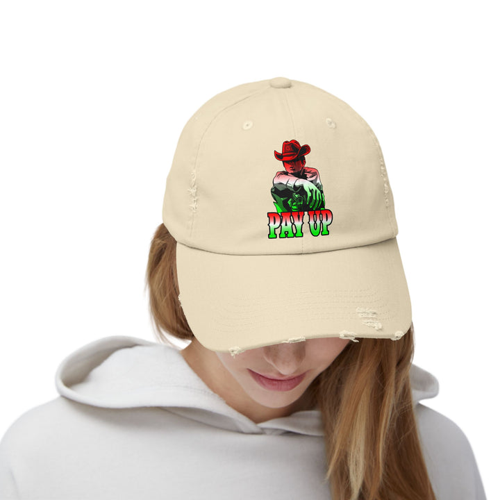 CG COWBOY KILLER RED WHITE GREEN FADE/PAY UP CAP