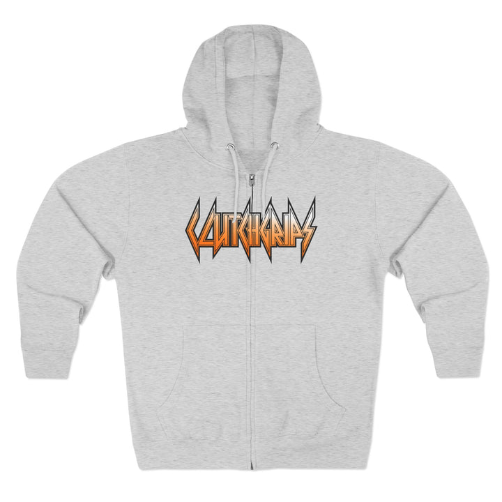 CG SKULLATOR SGL BELL DRAGON TIGER ORANGE WHITE  FADE /READY FOR WAR ZIP UP