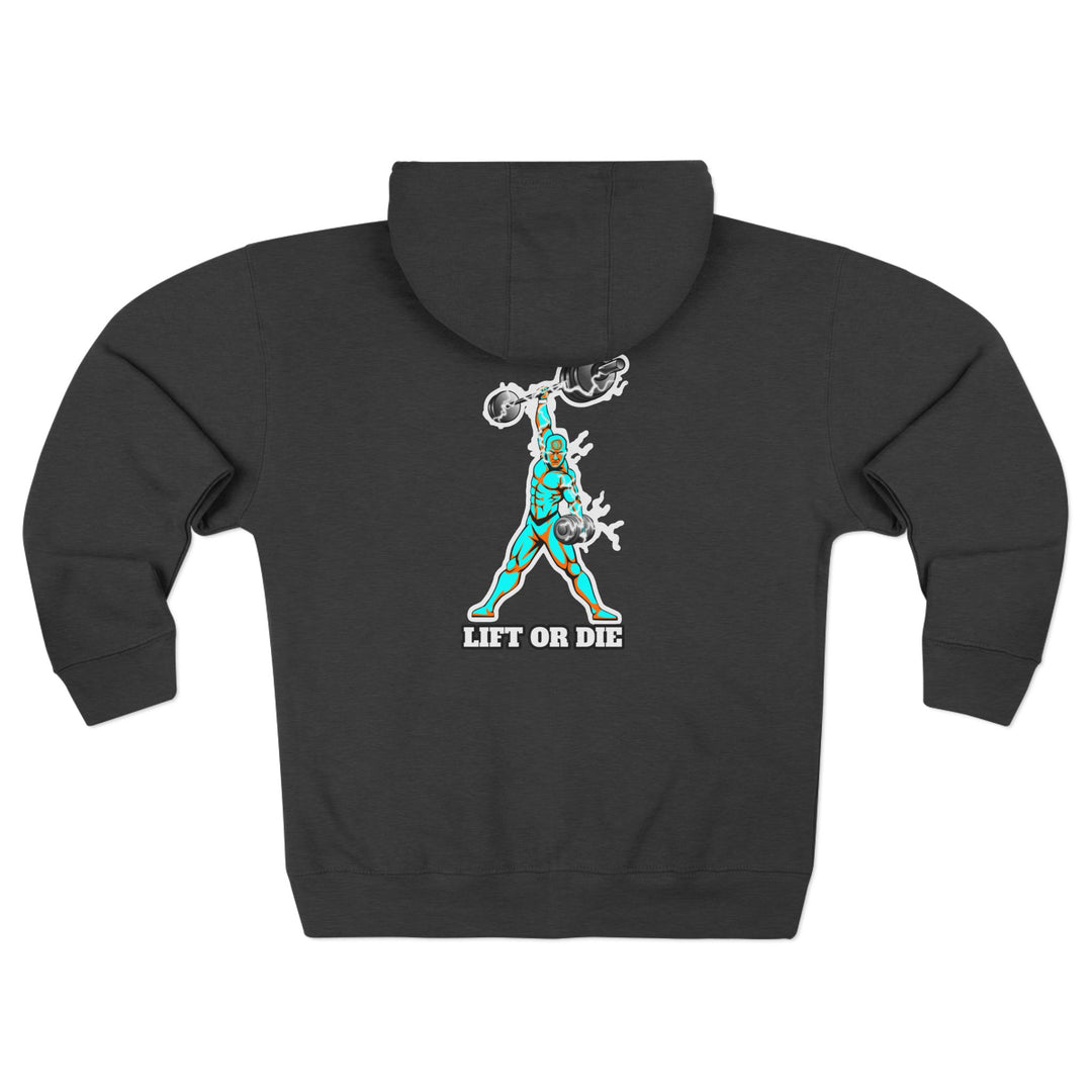 MAC-POWER LIFT AQUA ORANGE /LIFT OR DIE ZIP UP
