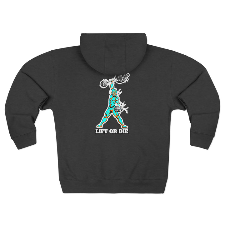 MAC-POWER LIFT AQUA ORANGE /LIFT OR DIE ZIP UP