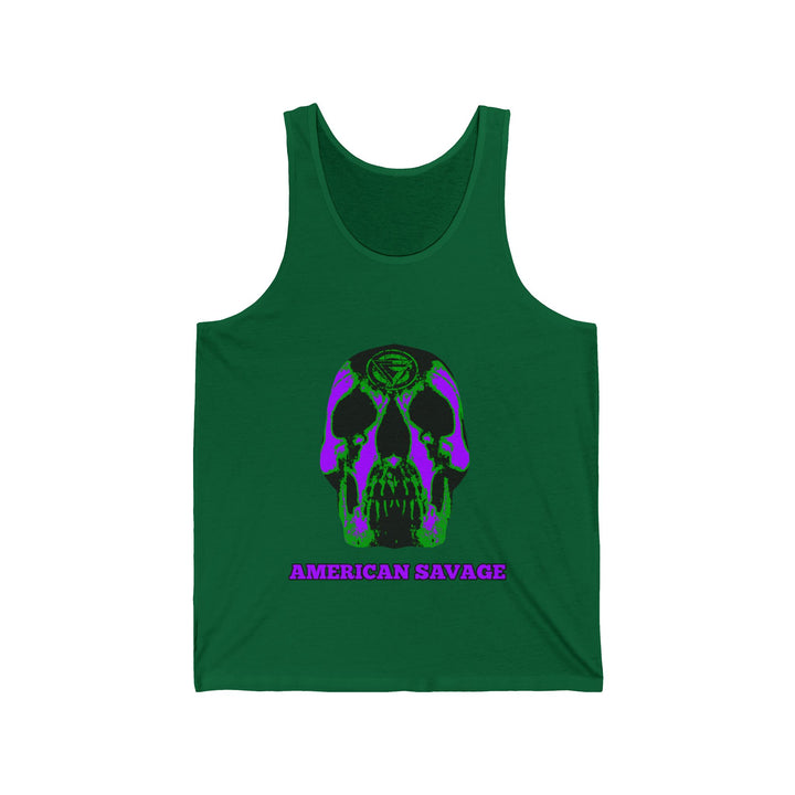 SKULLATOR TANK PURPLE/AMERICAN SAVAGE