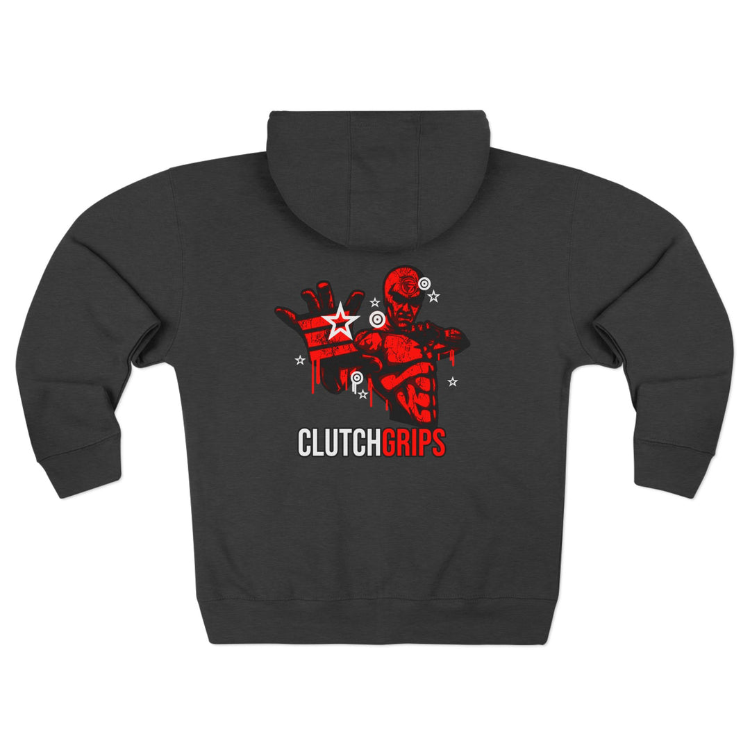 CG MASTER FLASH RED BLACK WHITE /CLUTCHGRIPS ZIP UP