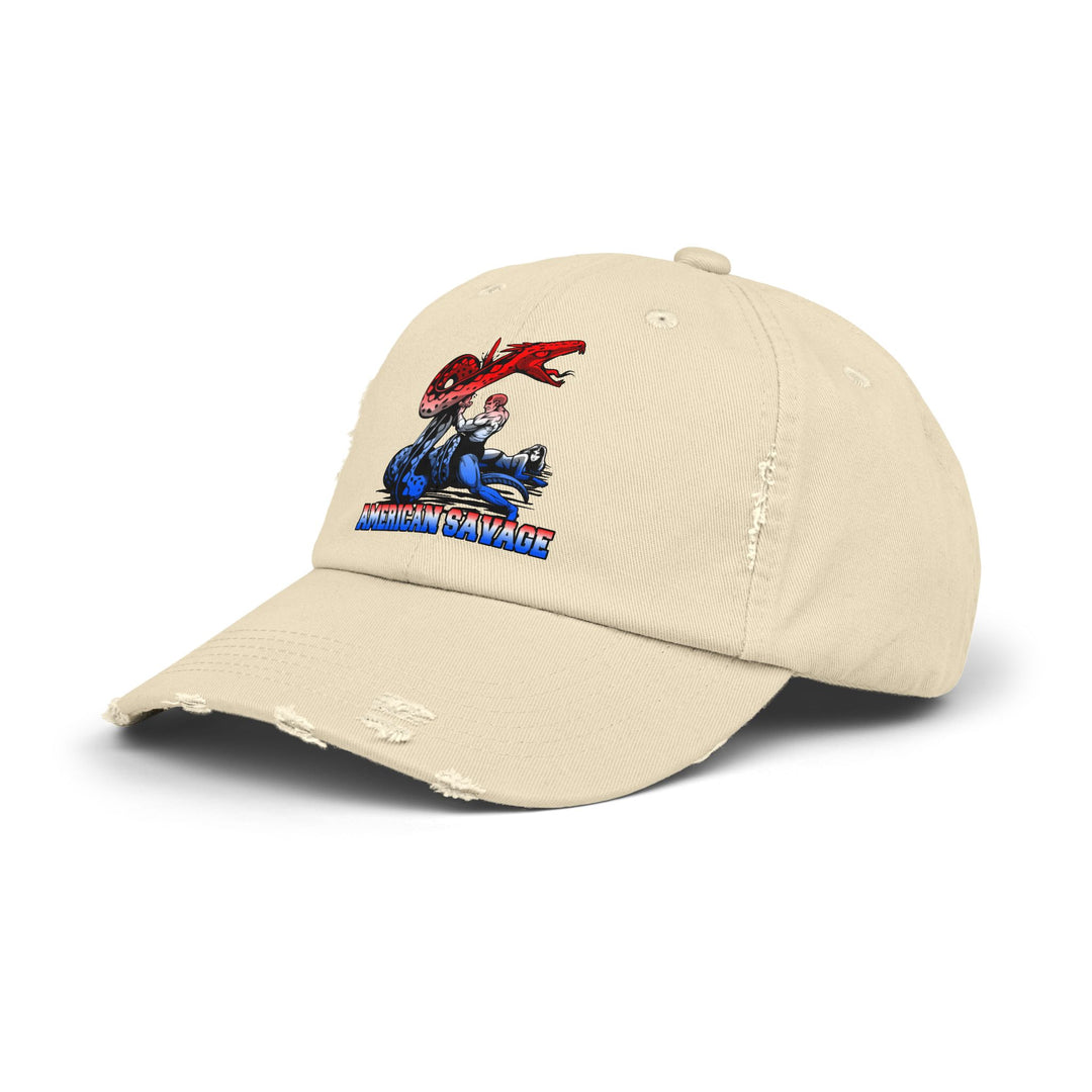 SERPENT SLAYER RED WHITE BLUE FADE/AMERICAN SAVAGE CAP