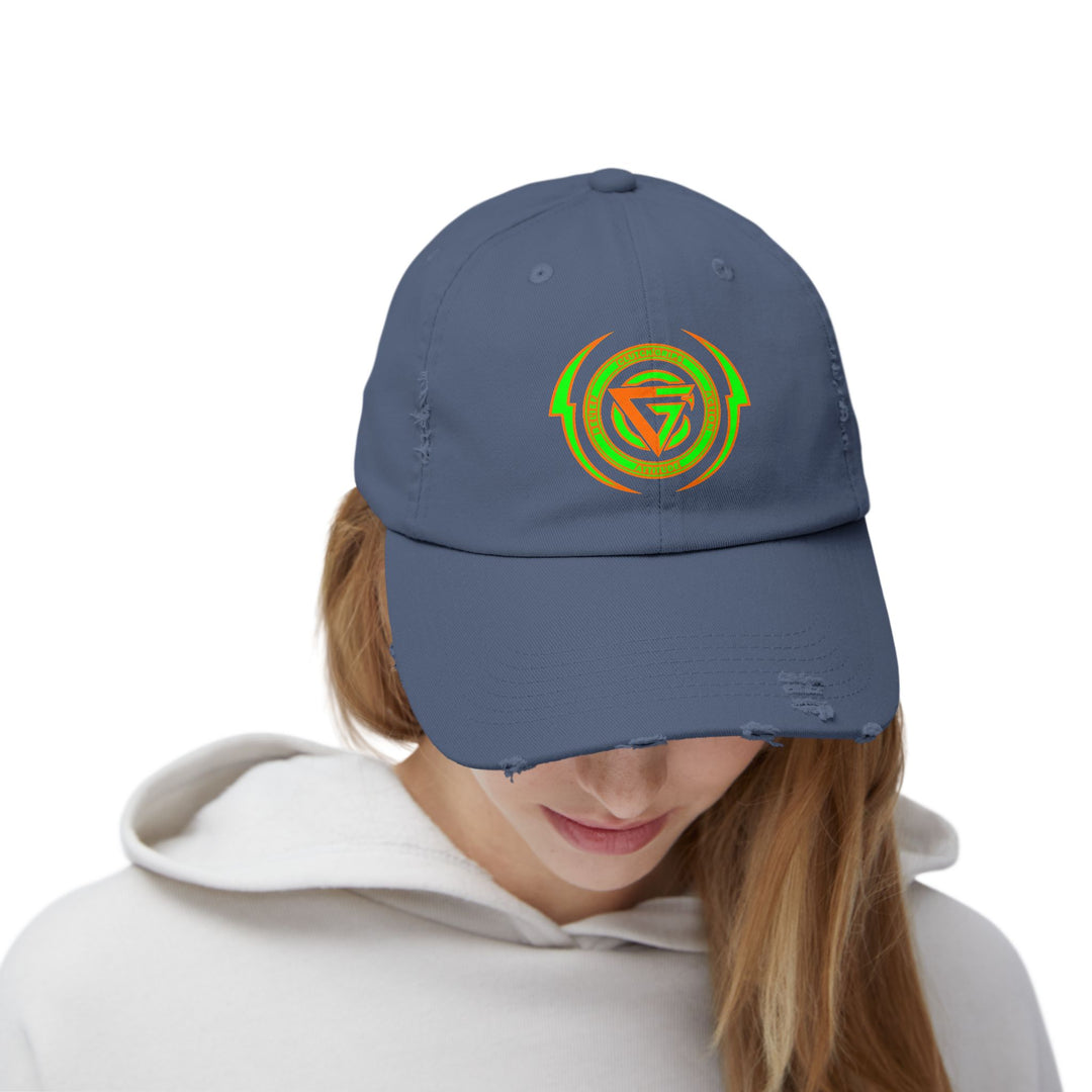 CG LOGO LIGHTNING ARCHES HYPER ORANGE GREEN /BELIEF ATTITUDE ACTION CAP