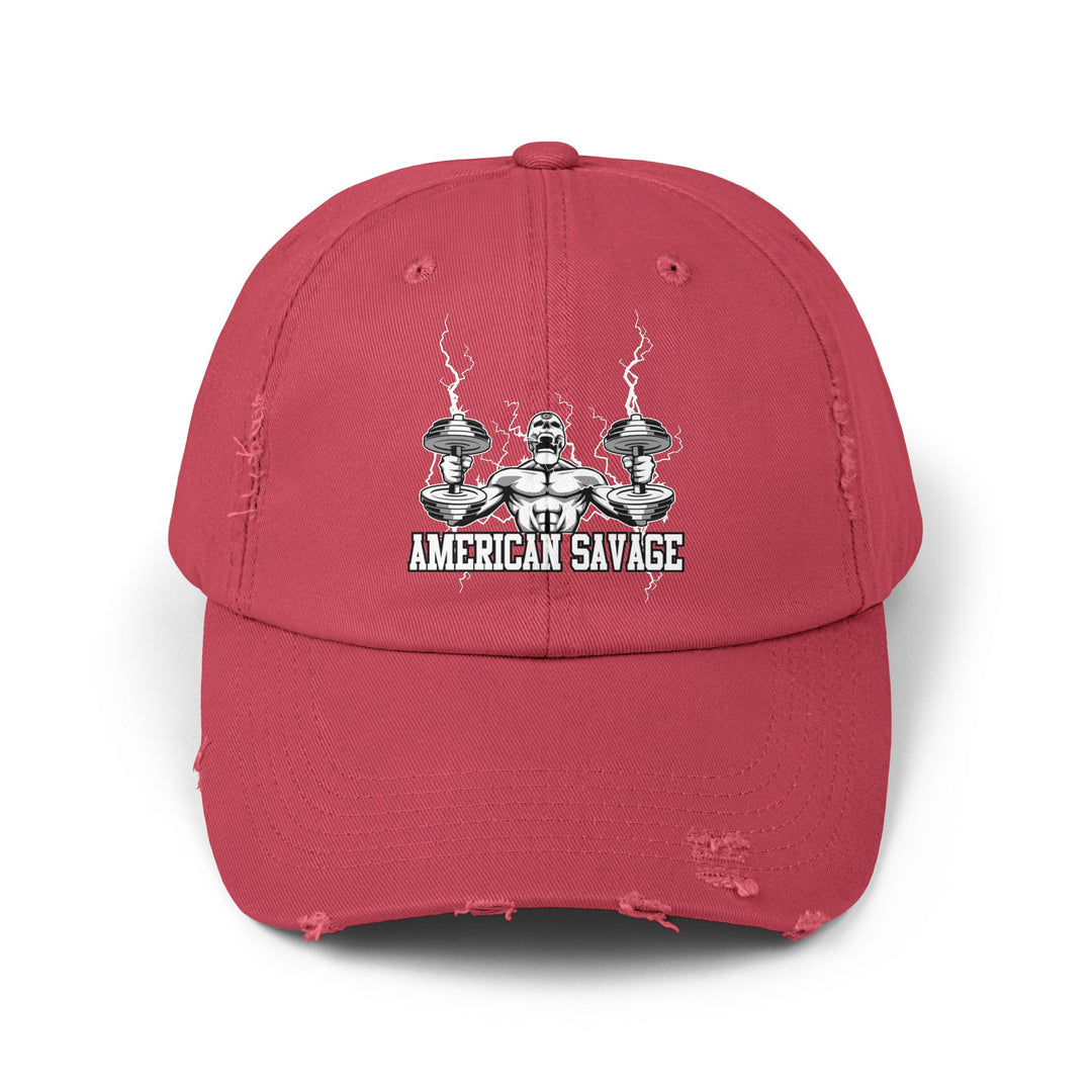 RIDE THE LIGHTNING WHITE AMERICAN SAVAGE CAP