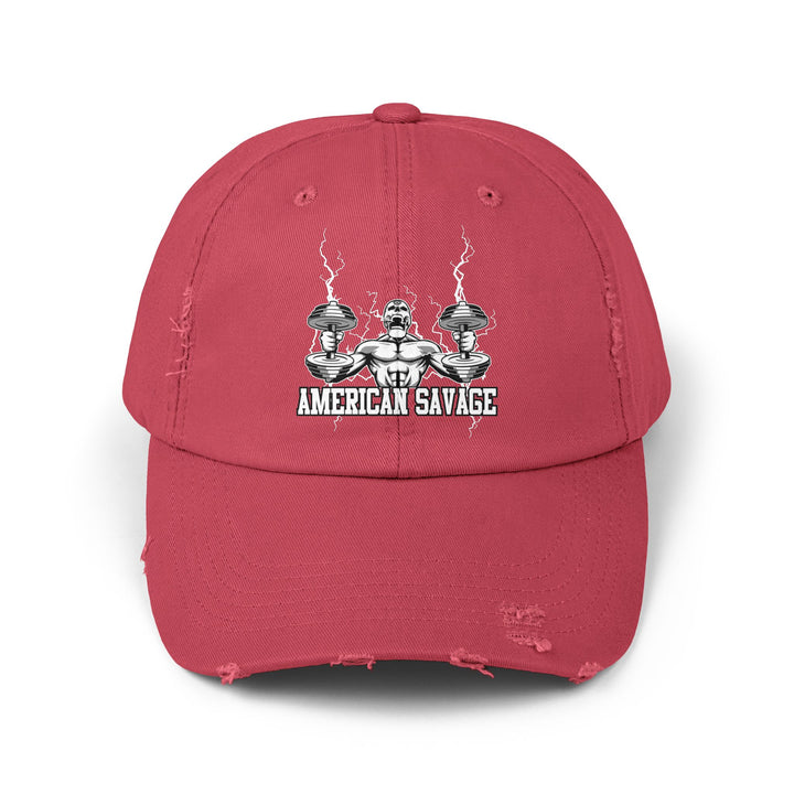 RIDE THE LIGHTNING WHITE AMERICAN SAVAGE CAP