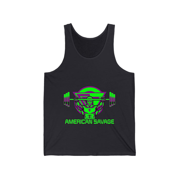 ENTER THE MAC PURPLE GREEN TANK/AMERICAN SAVAGE