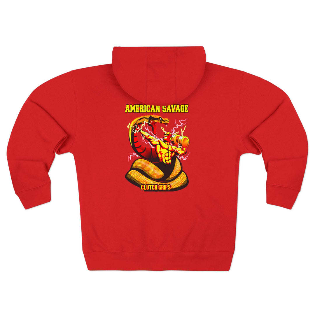 CG MAC VS SNAKE GOLD RED  /AMERICAN SAVAGE ZIP UP