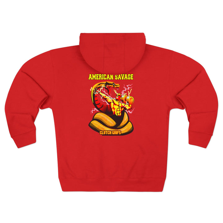 CG MAC VS SNAKE GOLD RED  /AMERICAN SAVAGE ZIP UP