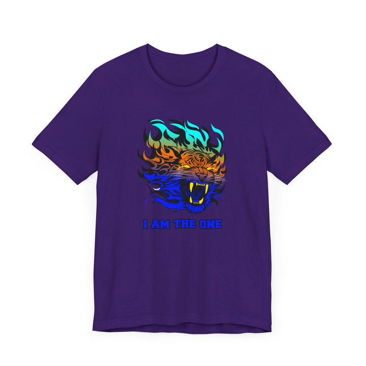 TIGER FLAME BLUE ORANGE AQUA FADE/I AM THE ONE