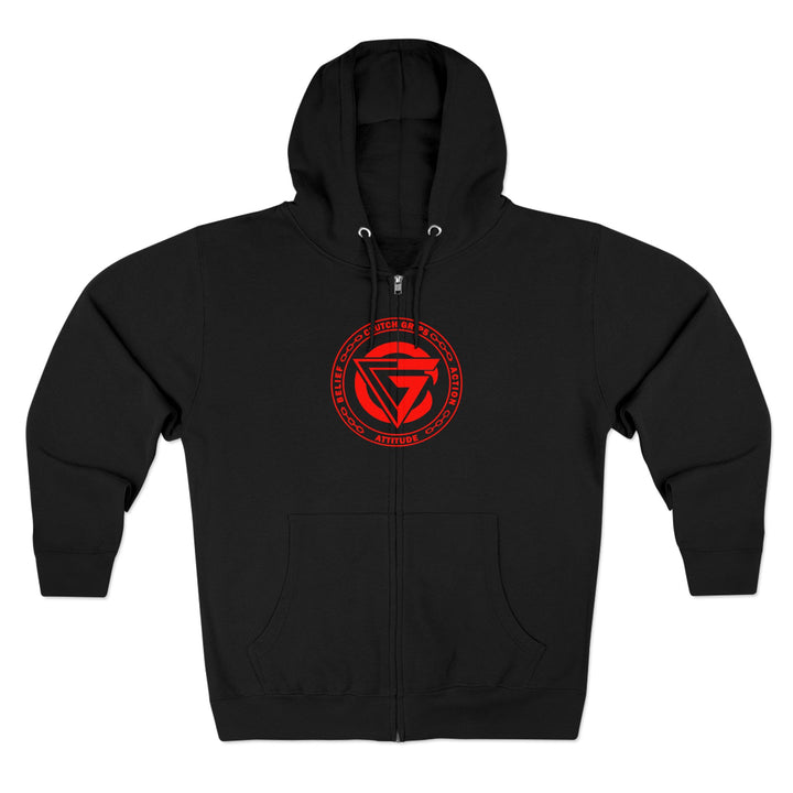 CG LION HEART RED BLACK /STAY SAVAGE  ZIP UP