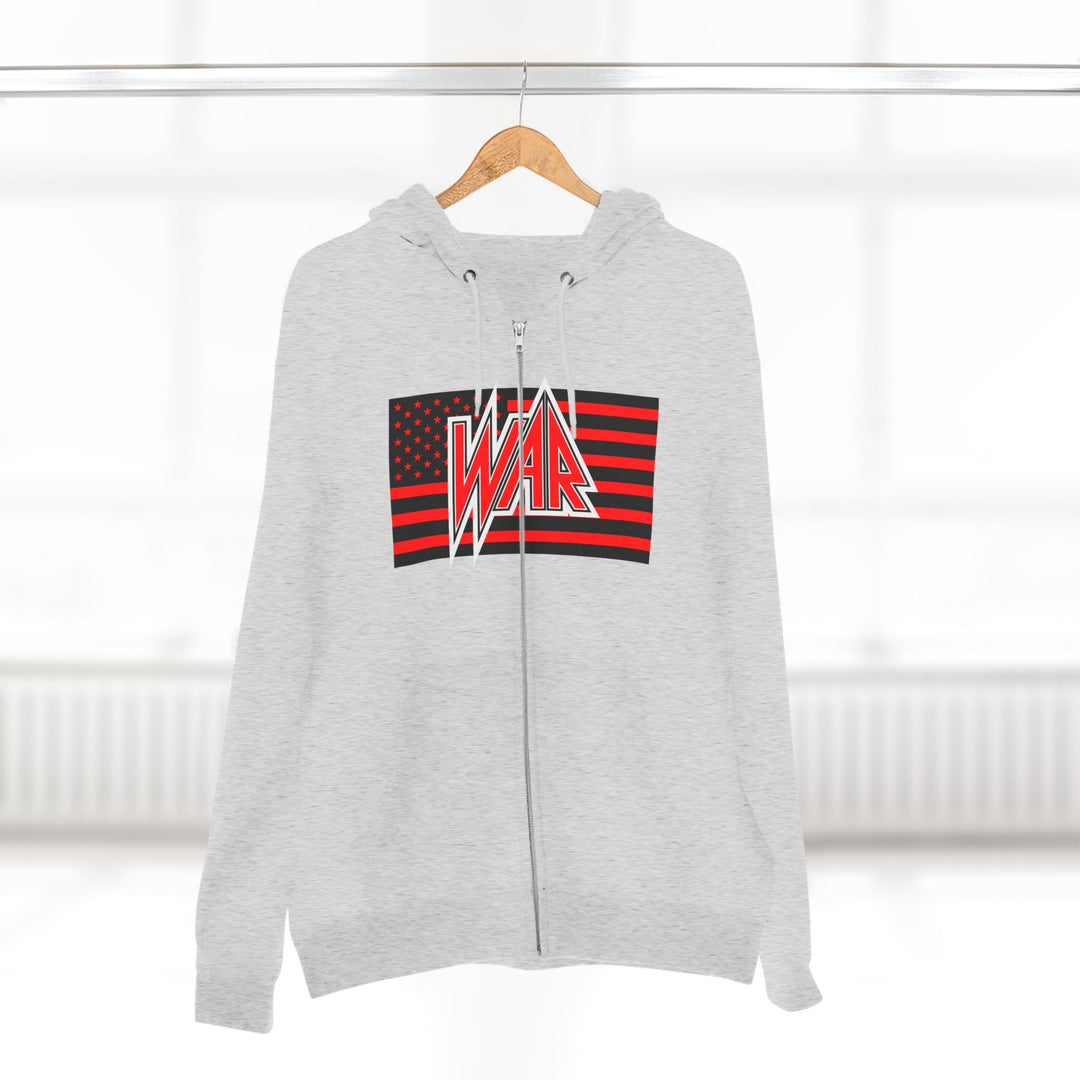 CG  NAVY SEAL TRIBUTE  RIP RED BLACK /AMERICAN BADASS ZIP UP