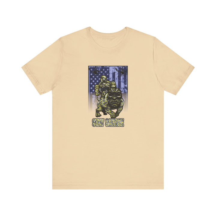 ANGRY DOG YELLOW CAMO FLAG/STAY SAVAGE