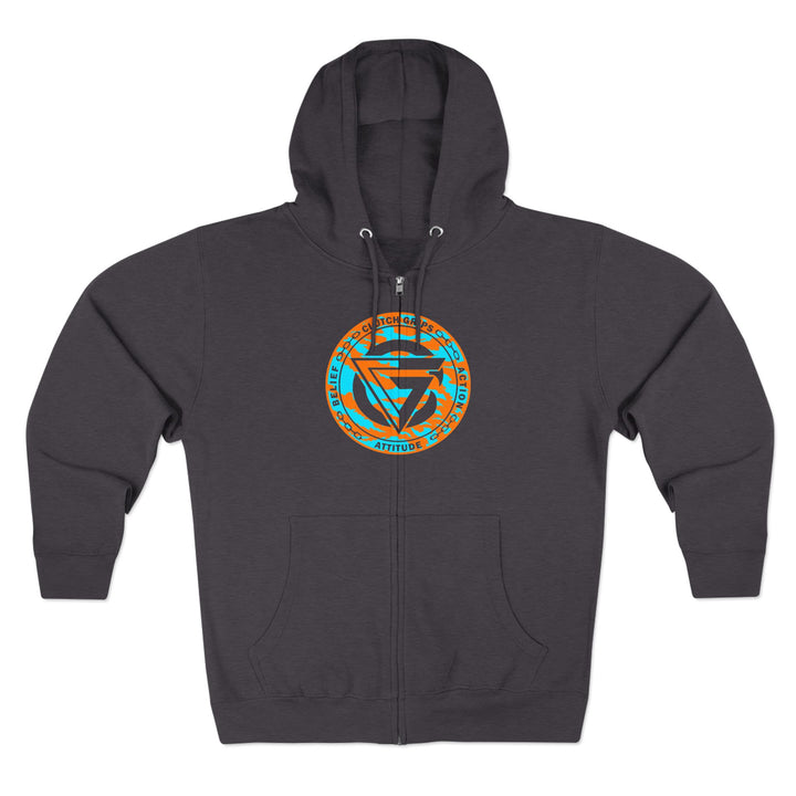 LIONHEART MIAMI COLORS /LIFT OR DIE ZIP UP