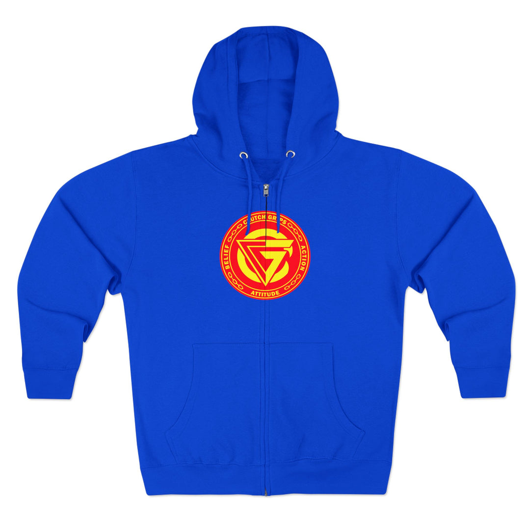 CG SAMURAI MASK ORANGE GOLD /CLUTCHGRIPS ZIP UP