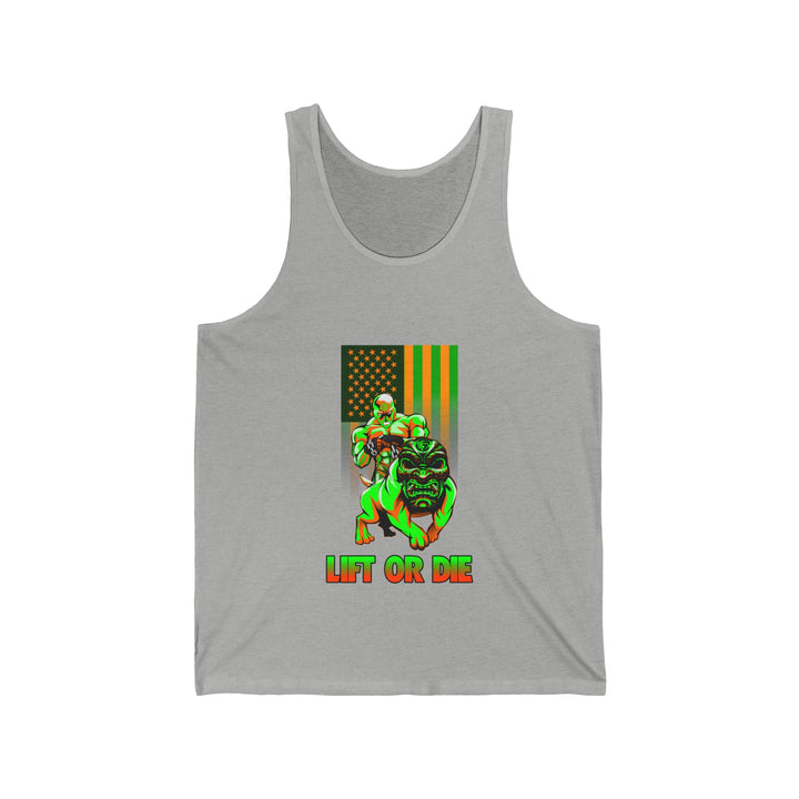 ANGRY DOG ORANGE GREEN TANK FLAG/LIFT OR DIE