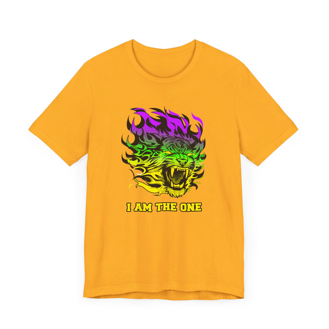 TIGER FLAME YELLOW GREEN PURPLE FADE/I AM THE ONE