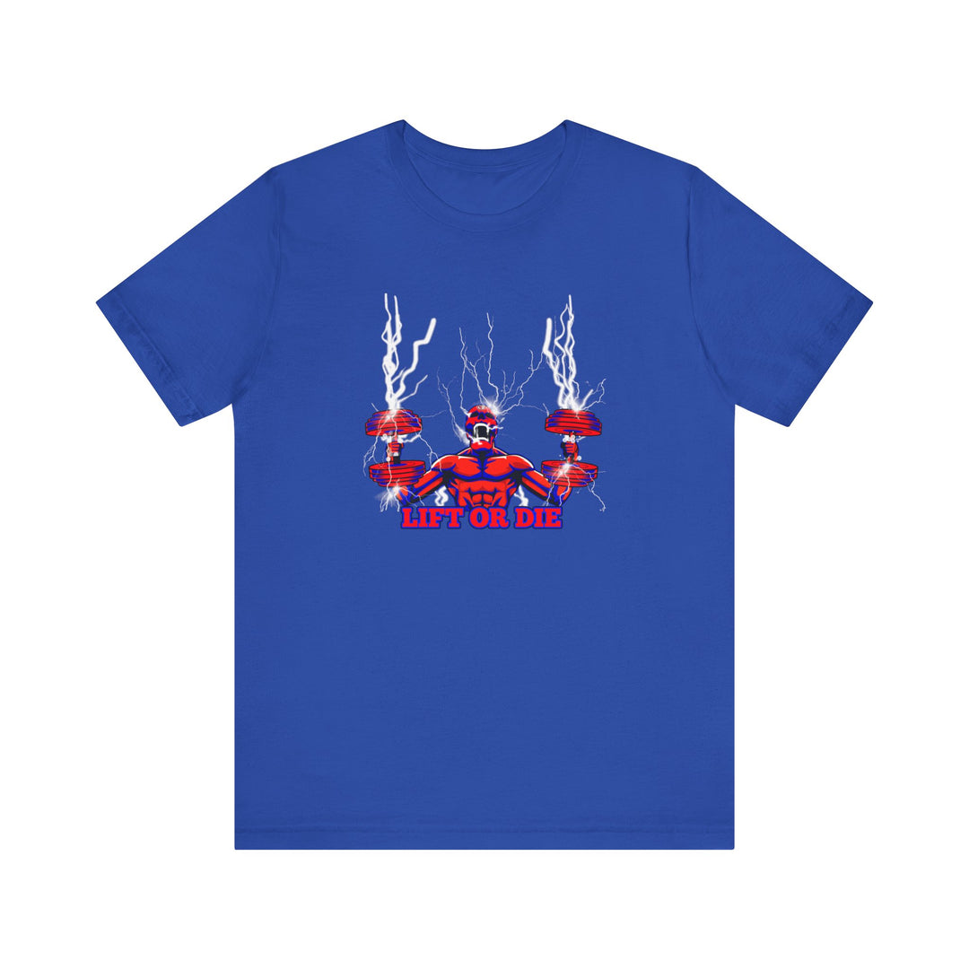 RIDE THE LIGHTNING RED BLUE/LIFT OR DIE