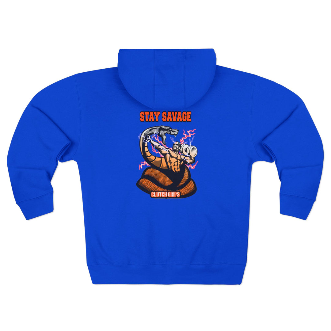 MAC VS SNAKE ORANGE WHITE FADE /STAY SAVAGE ZIP UP