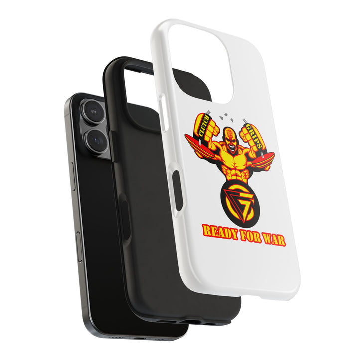 MAC-SNAP GOLD RED PHONE CASE /READY FOR WAR