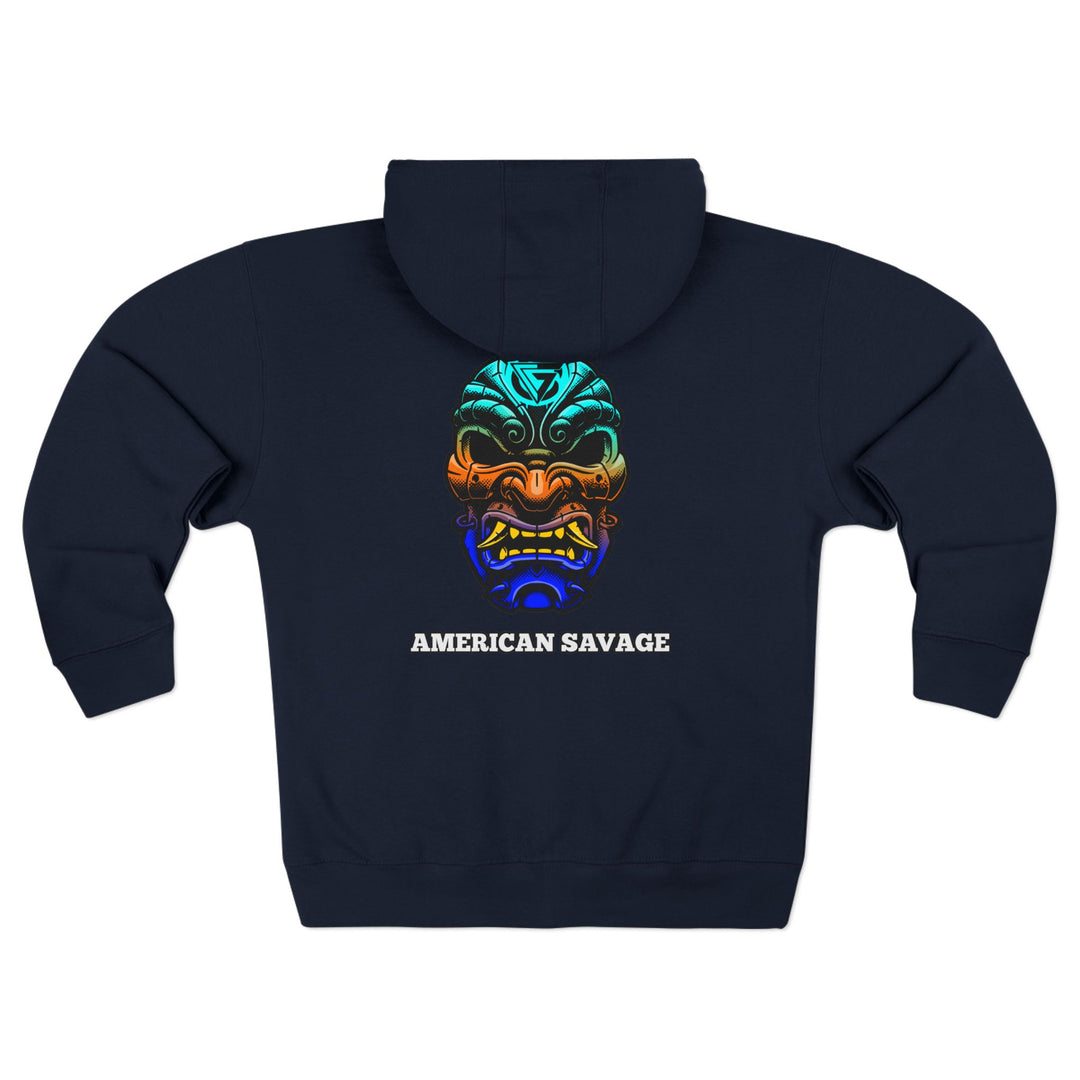 SAMURAI MAC BLUE ORANGE AQUA /AMERICAN SAVAGE ZIP UP