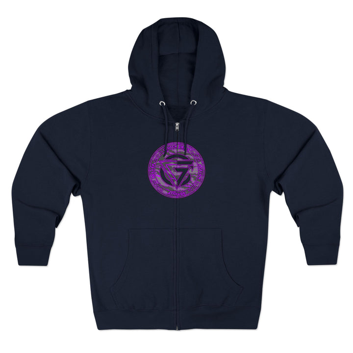 CG ANGRY DOG CAMO GREY PURPLE/READY FOR WAR ZIP UP