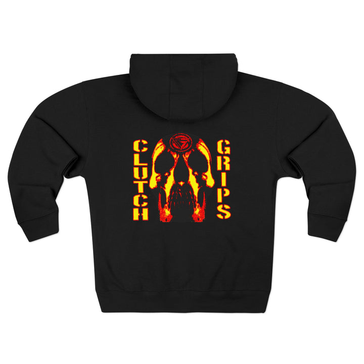 CG SKULLATOR RED GOLD /CLUTCH GRIPS ZIP UP