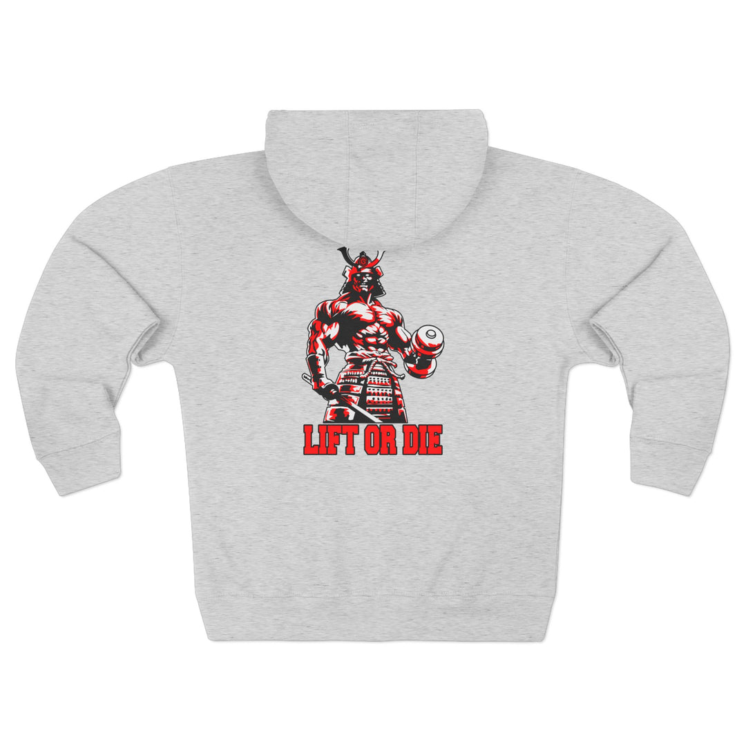 SAMURAI MASTER TRAINER RED WHITE BLACK /LIFT OR DIE ZIP UP