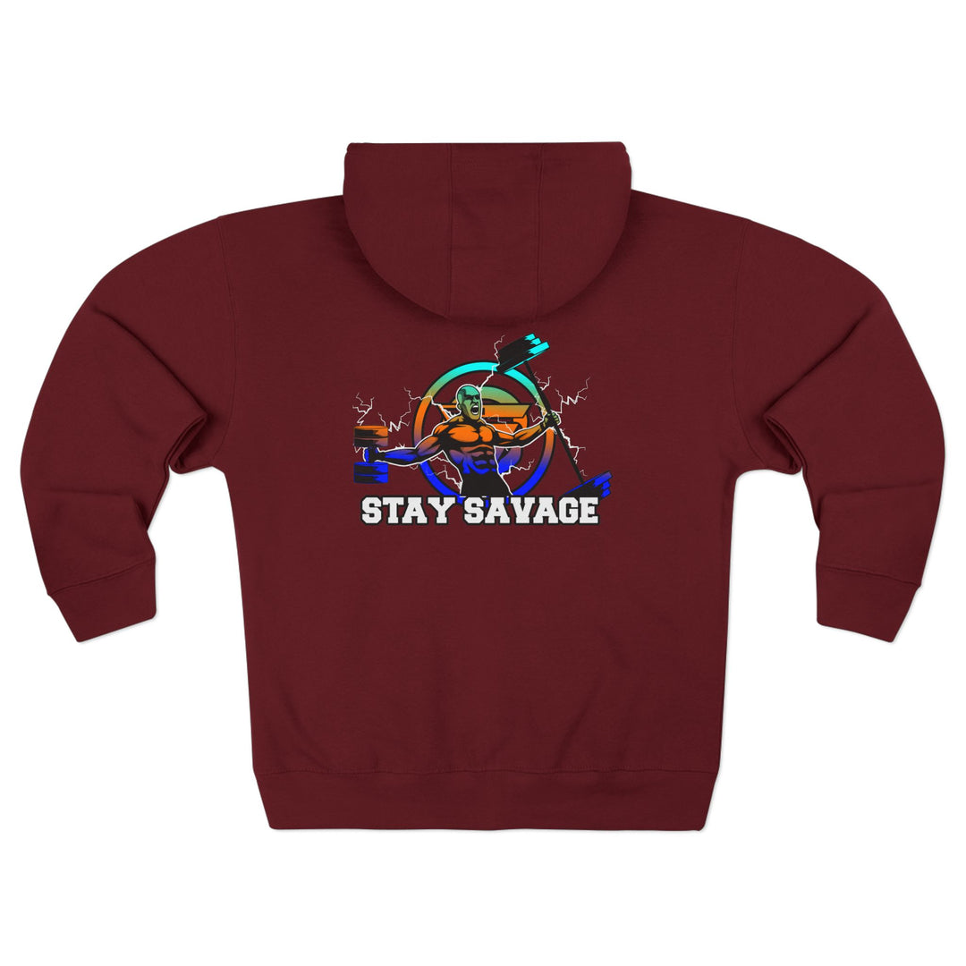 SPARTAN LIFT BLUE ORANGE WHITE FADE  /STAY SAVAGE ZIP UP
