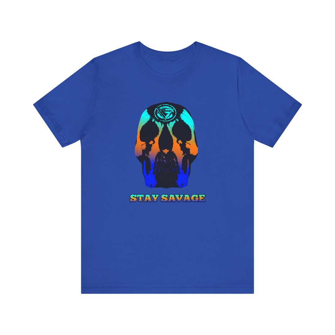 SKULLATOR BLUE ORANGE AQUA  /STAY SAVAGE