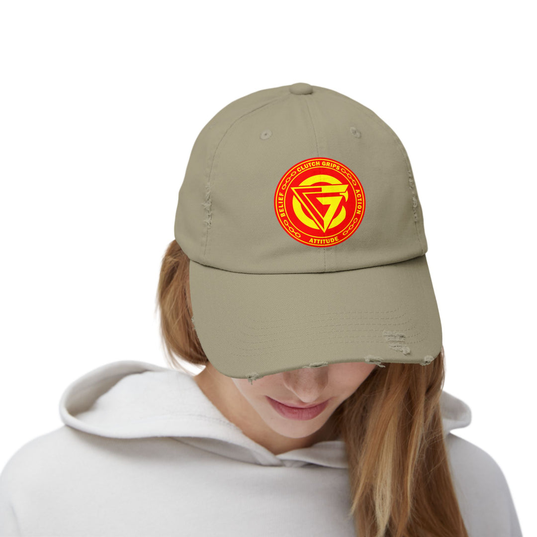 CG ORANGE RED LOGO CAP