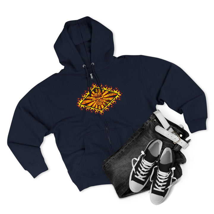 CG ANGRY DOG GOLD RED DIAMOND/AMERICAN SAVAGE ZIP UP