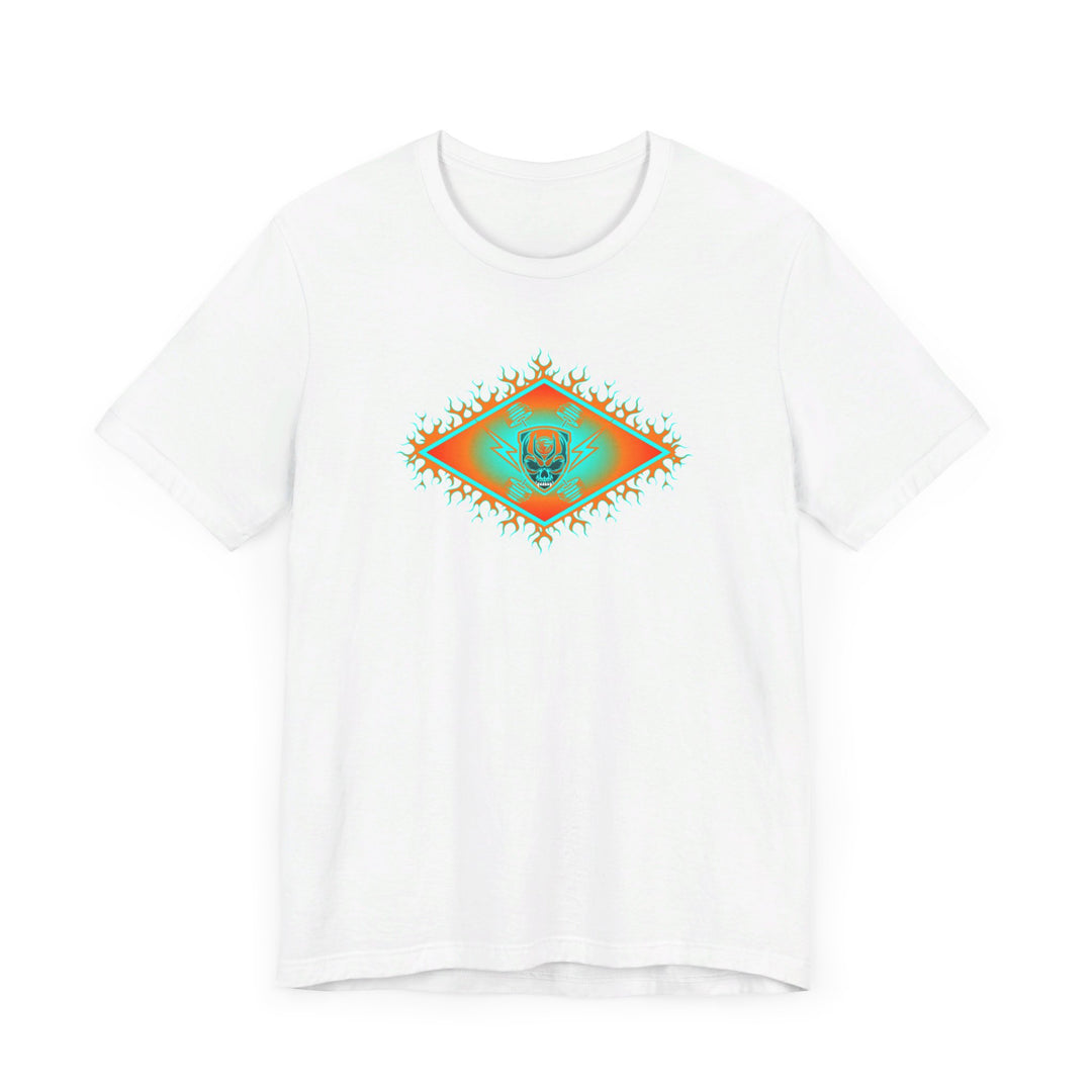 MIAMI AQUA ORANGE DIAMOND SKULLATOR DOUBLE BELL