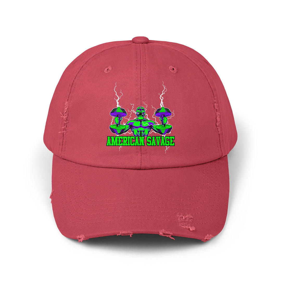 RIDE THE LIGHTNING PURPLE GREEN/AMERICAN SAVAGE CAP