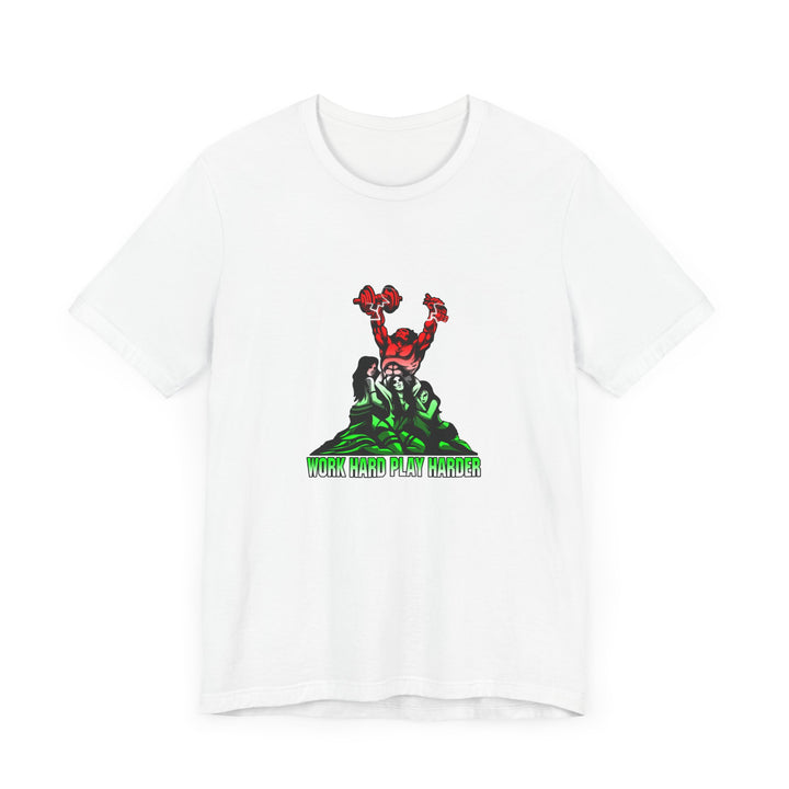CG CONFIDENCE RED WHITE GREEN FADE /WORK HARD PLAY HARDER